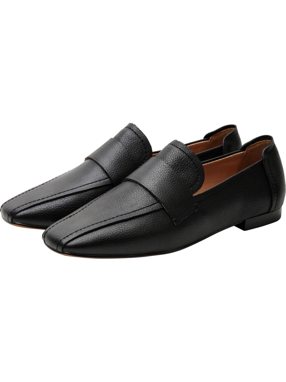 NEW Linea Paolo Margie Classic Black Leather Slip In Loafer Size 12